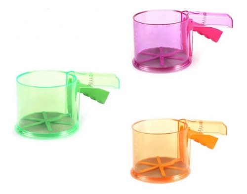 Tamizador Cernidor Espolvoreador Vaso Pvc Harina Azucar 0