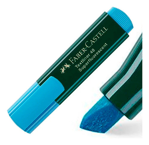 Resaltador Faber-castell Celeste Recargable/textliner 1548 0
