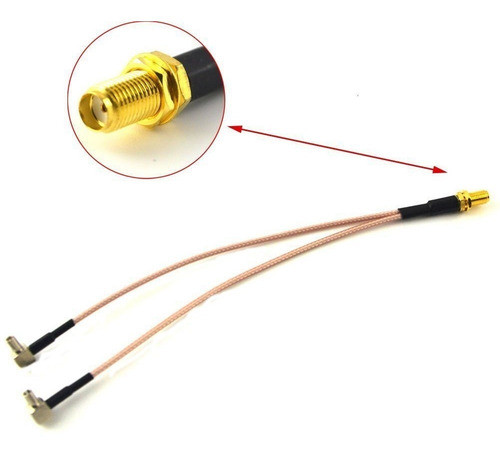 Conector Antena Doble Modem Lte Pigtail 0