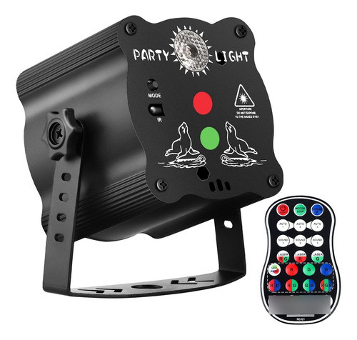 Luces De Fiesta Laser Inalambricas A Bateria Con Control 0