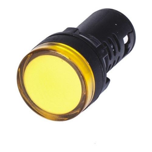 Piloto Indicador Led Luminoso Amarillo 220v Ø22mm 0