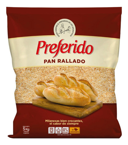 Pan Rallado Preferido X 5 Kg 0