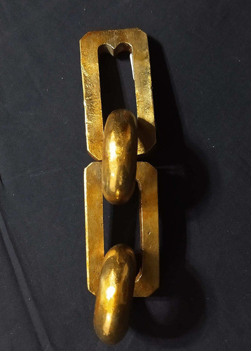 Antigua Cadena De Bronce Arte Antica  Antiguedades 1040. 0