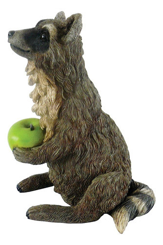 Raccoon M Estatua Gris / Blanca Por Michael Carr Designs - F 0