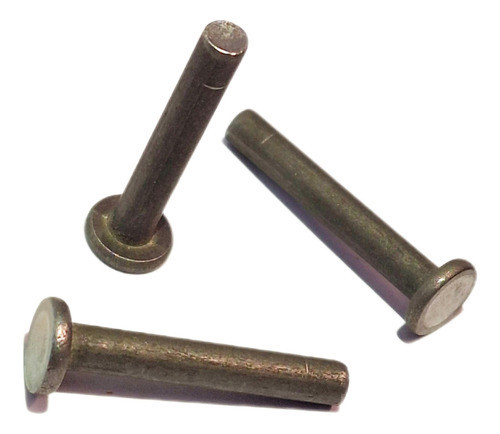 Remache Hierro Macizo 4 X 25 Mm Golpe Macizo X 50 Unid 0