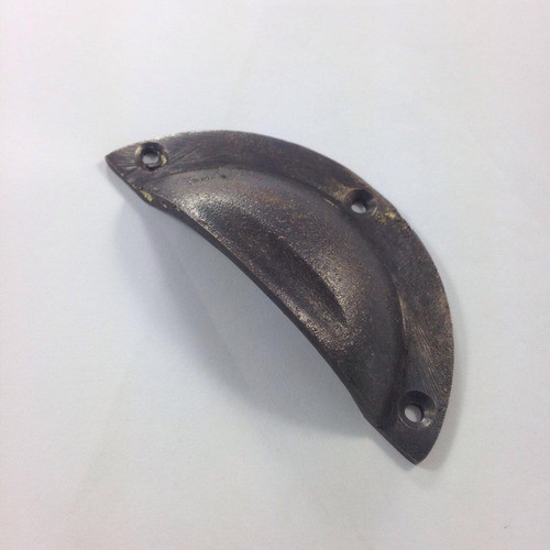 Tirador Fichero De Bronce Empavonado Rústico 0