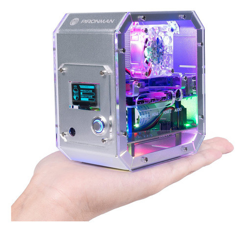 Pironman Mini Pc Case Para Raspberry Pi - Carcasa De Torre D 0