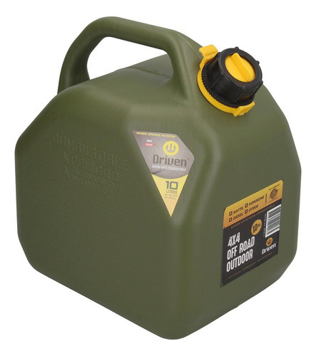 Bidon De Combustible Profesional Verde De 10 Litros 0