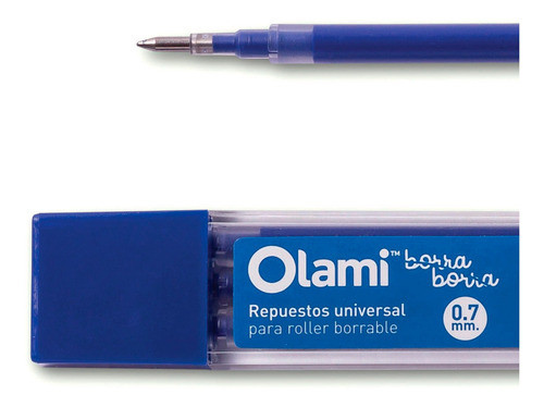 15 Cartuchos Lapicera Roller Borrable Olami Tinta Gel 7mm 0