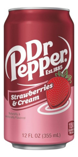 Dr Pepper Frutilla Y Crema Lata Importada 355 Ml 0