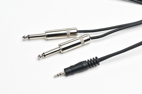 Cable Mini Plug A 2 Plug Mono Pro Audio 1,8 Mts Cuota 0