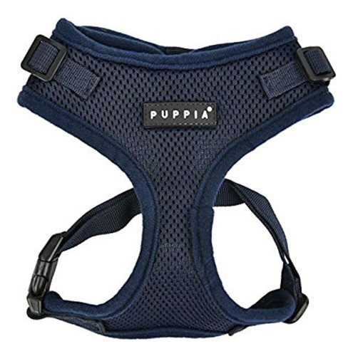 Arnés Auténtico Puppia Ritefit Con Cuello Ajustable, Azul Ma 0