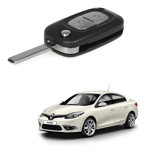 Carcaza Llave Contacto Fluence  2 Botones 0
