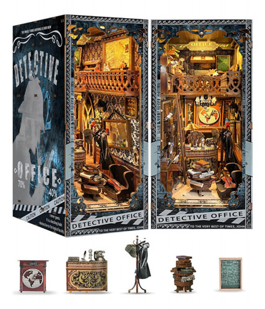 Kit Libro Miniatura Diy Para Adultos Con Luz Led 30cm 0