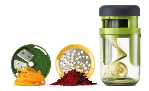 Procesadora Rebanador Manual De Vegetales :3 Cortes /340ml 0