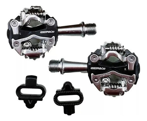 Pedales De Bicicleta Doble Traba Zeray Compatible Shimano 0
