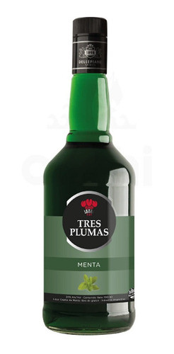 Licor Tres Plumas Menta 0