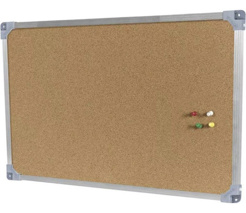 Pizarra De Corcho Tablero 40 X 60 Cm Marco De Aluminio 0