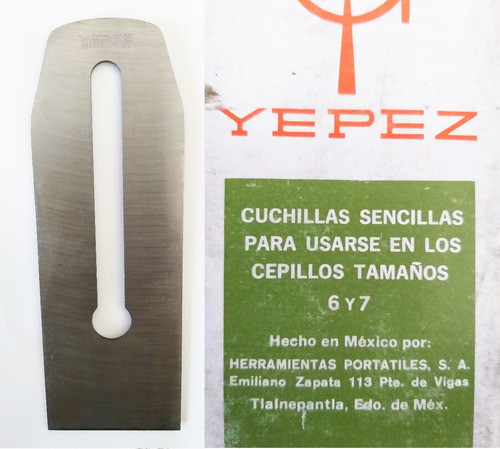 Repuesto Cuchilla Nº 6 Y Nº 7 Cepillo Carpintero - Yepez 0