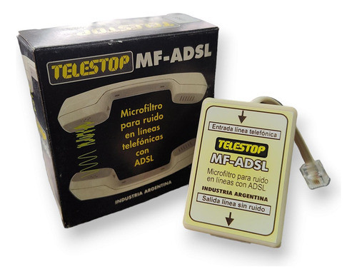Microfiltro Para Ruido En Linea Telefonica Telestop Mf-adsl 0