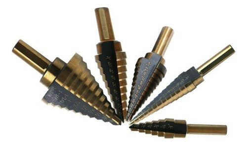 Set Mechas Conicas/broca Escalonada 5u  Equus- Supercenter 0