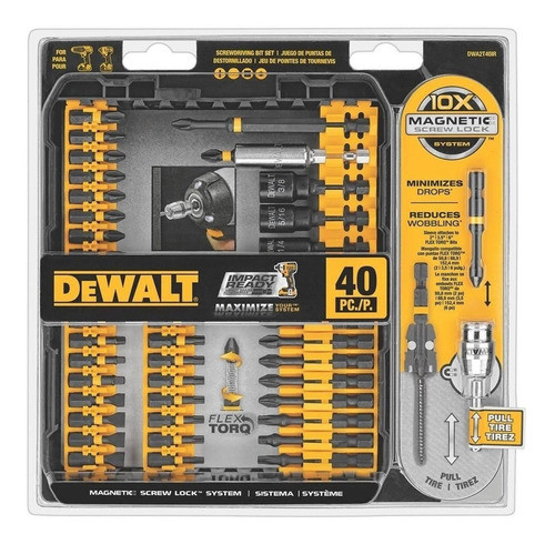 Set Puntas De Impacto 40 Piezas Dewalt- Ferrejido 0