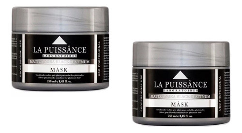 2 Máscara Black Platinum La Puissance 250 Ml 0