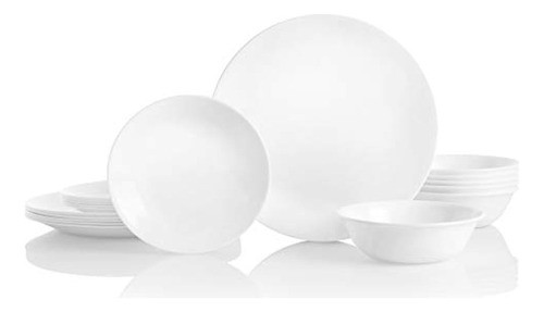 Corelle Vitrelle - Juego De Vajilla De 18 Piezas 0