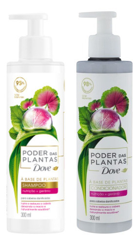 Kitx2 Dove Real Poder Nutricion+geranio Shampo Y Acond 300ml 0