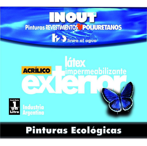 Látex Acrílico Impermeable Frentes Al Agua X 4l Inout 0