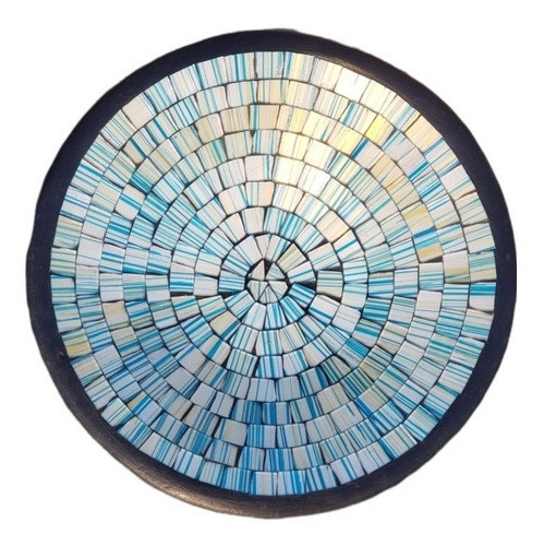Plato Decorativo Ceramica Y Vidrio 0