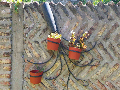 Jardin Vertical De Pared Para 3 Macetas 0