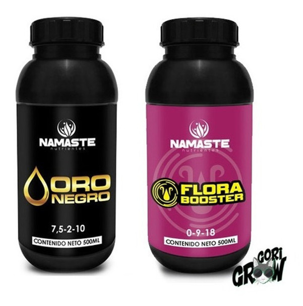 Fertilizantes Namaste Oro Negro + Flora Booster 600cc 0