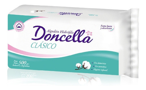 Algodon Hidrofilo Doncella 500 Gr Suavidad Maxima Familiar 0