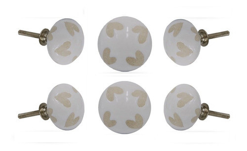 6 Tiradores De Ceramica / Porcelana (7byl7nvr) 0