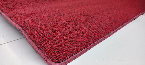 Carpeta Alfombra Boucle Eko Rojo Con Orillado 1x1mt 0