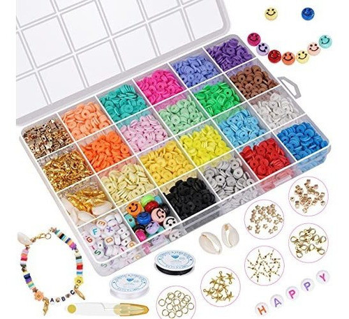 Cuentas De Arcilla Polimerica Para Hacer Pulseras Kit 4650 0