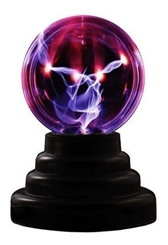 Lampara Bola De Plasma Luz Con Rayos Electrica Usb Y Pila 0