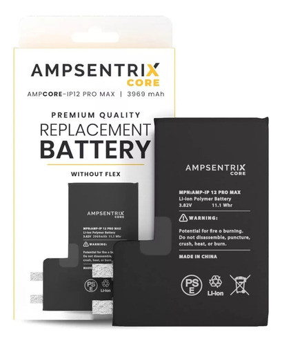 Bateria Ampsentrix Para iPhone 12 Pro Max (sin Tag-on)gratis 0
