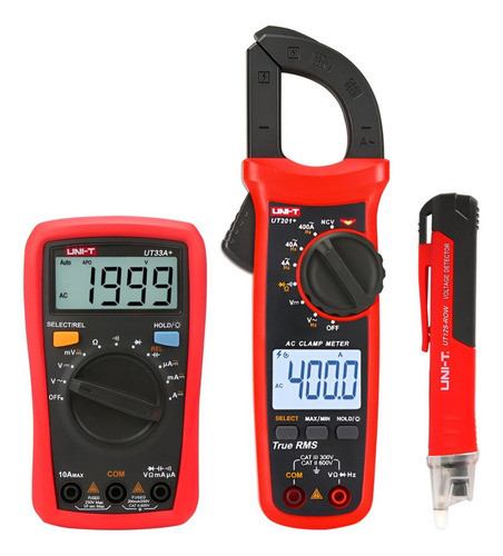 Uni-t Pinza Amperometrica 201+ Multimetro 33a+ Detector 12s 0