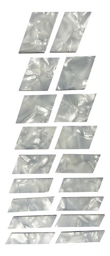 Set X9 Inlays Trapezoidales Gibson Deluxe Nacional Celuloide 0