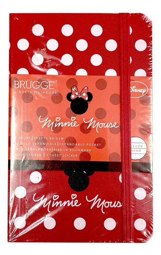 Libreta Brugge Minnie Mouse Small 9x14 Rayado 0