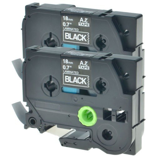 2pk Tz345 Tze345 Blanco En La Cinta De La Etiqueta Negra 3/4 0