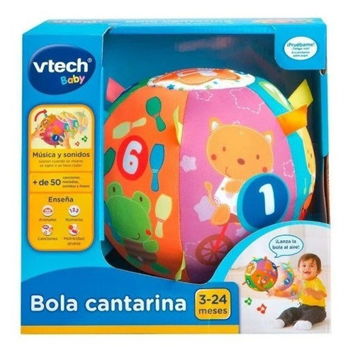 Bola Cantarina Vtech Pelota Didáctica 80-166122- Pido Gancho 0