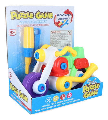 Moto Desarmable Juguete Didactico C/ Herramientas Niños 0