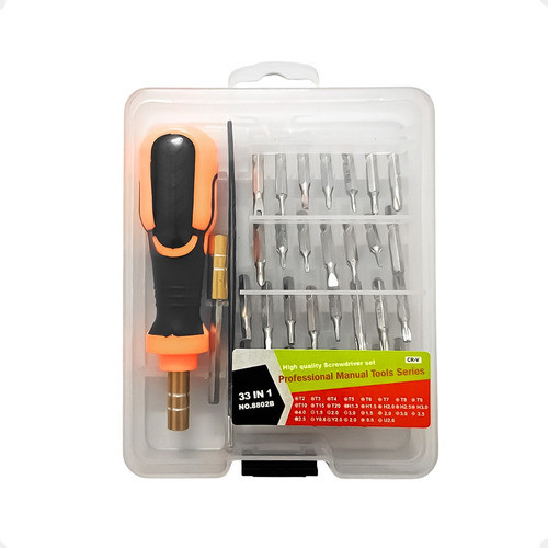 Kit Herramienta Tecnico Destornillador Pinza 33 In 1 - Otec 0