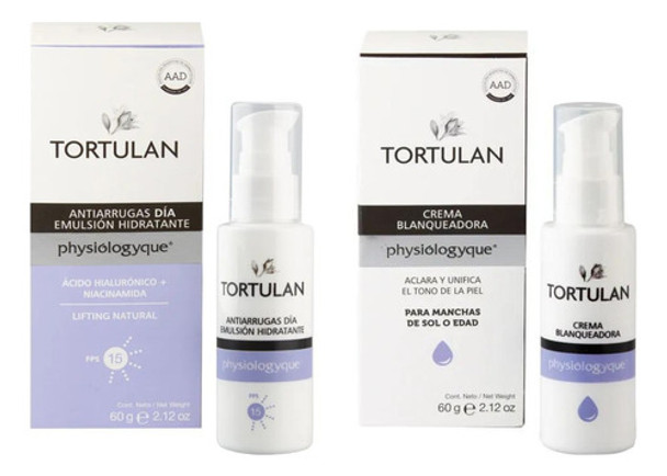Kit Tortulan Emulsión Antiarrugas Día + Crema Blanqueadora 0