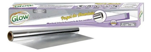 Papel Aluminio Glow 25mts 0