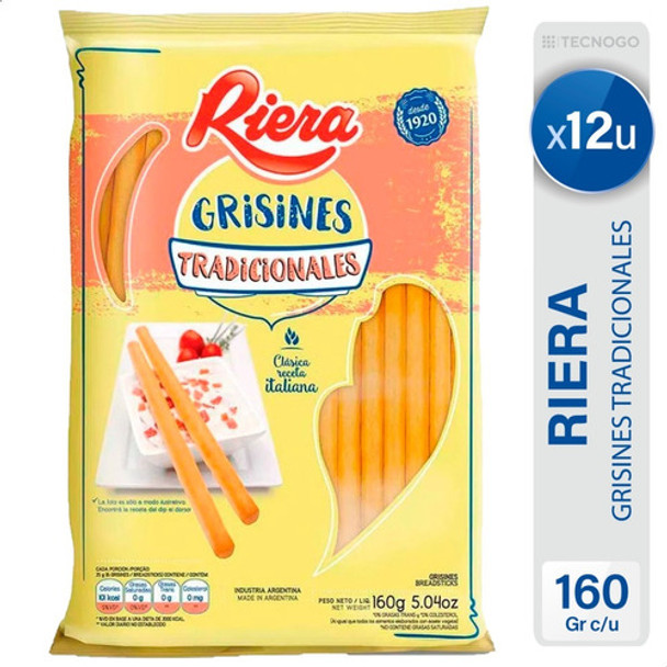 Grisines Riera Tradicionales Pack X12 Unidades- Mejor Precio 0