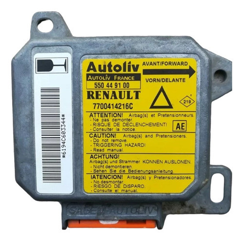 Control De Airbag Renault Laguna 0